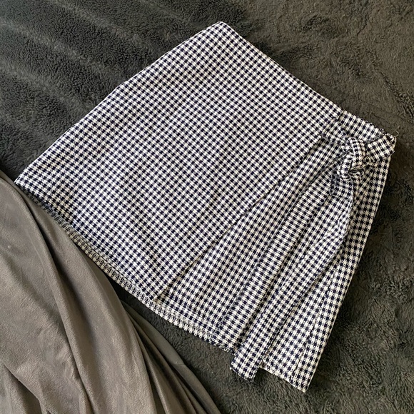 Gingham Wrap Skirt - Picture 1 of 2